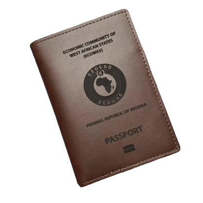 Protège passeport Nigérian (En cuir véritable) - Passeport Cases