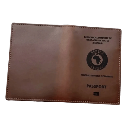 Protège passeport Nigérian (En cuir véritable) - Passeport Cases