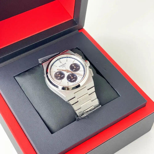 PRX Automatic Chronograph Weiß - Passeport Cases