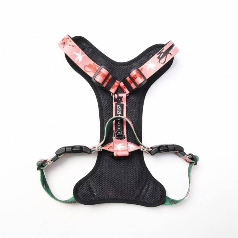 Waterproof and adjustable dog harness - Pink panther design by psychaciele