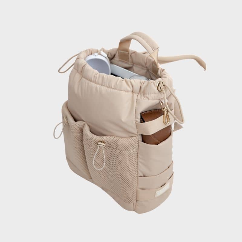 Sac de Promenade Multifonction avec Nombreux Rangements - Beige Latte