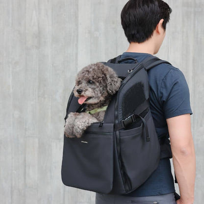 Pet Transport Back Bag <10 kg - elegant en functioneel ontwerp - zwart