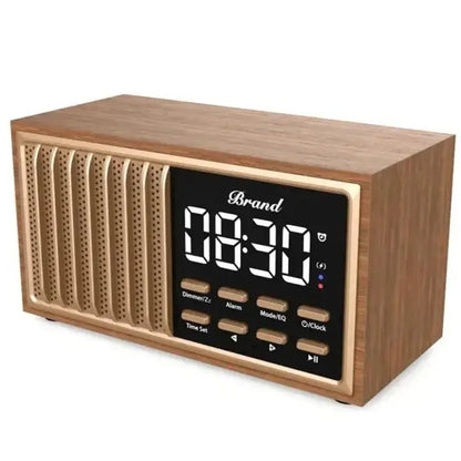 Radio Réveil Bluetooth Bois - Standard