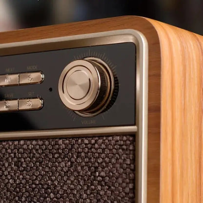 Radio Réveil Vintage Bois