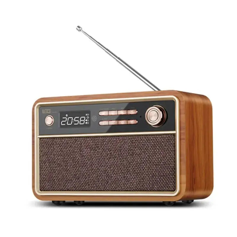 Radio Réveil Vintage Bois