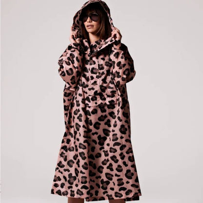 Unisex poncho regnrock - rosa panther