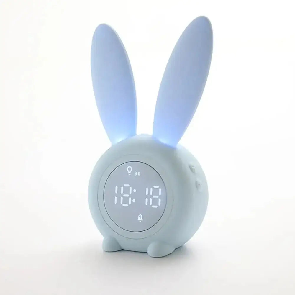 Réveil Lapin - Bleu pastel