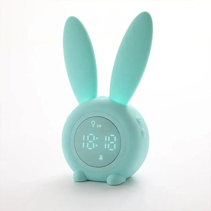 Réveil Lapin - Bleu vert