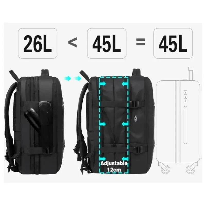 Sac à Dos de Voyage Extensible - Passeport Cases