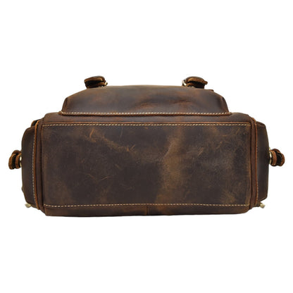 Sac à dos vintage en cuir pour homme