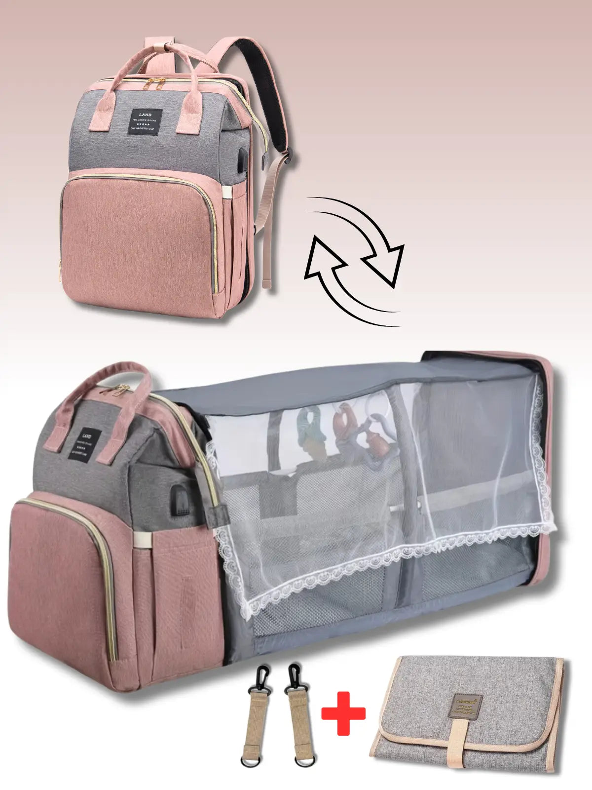 3 in 1 babyland ™ changing bag