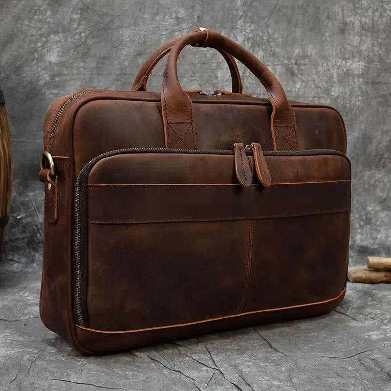 Sacoche Ordi Cuir Homme - Passeport Cases