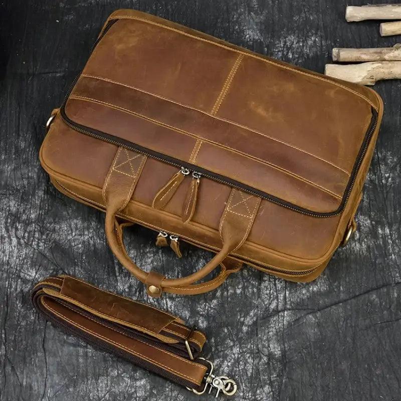 Sacoche Ordi Cuir Homme - Passeport Cases