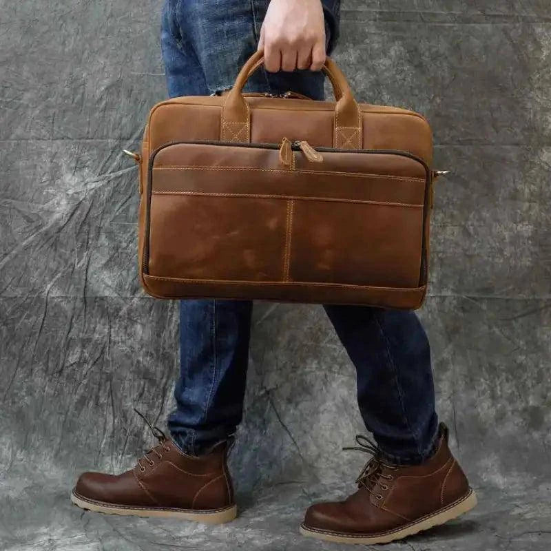 Sacoche Ordi Cuir Homme - Passeport Cases