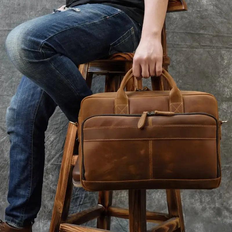 Sacoche Ordi Cuir Homme - Passeport Cases