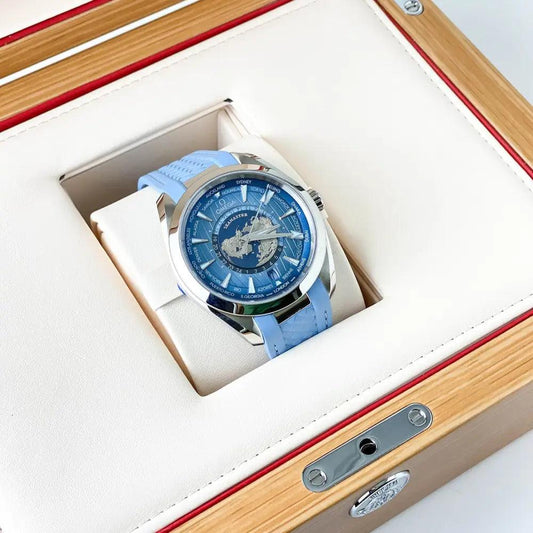 Seamaster Aqua Terra 150m GMT Summer Blue 75th - Passeport Cases