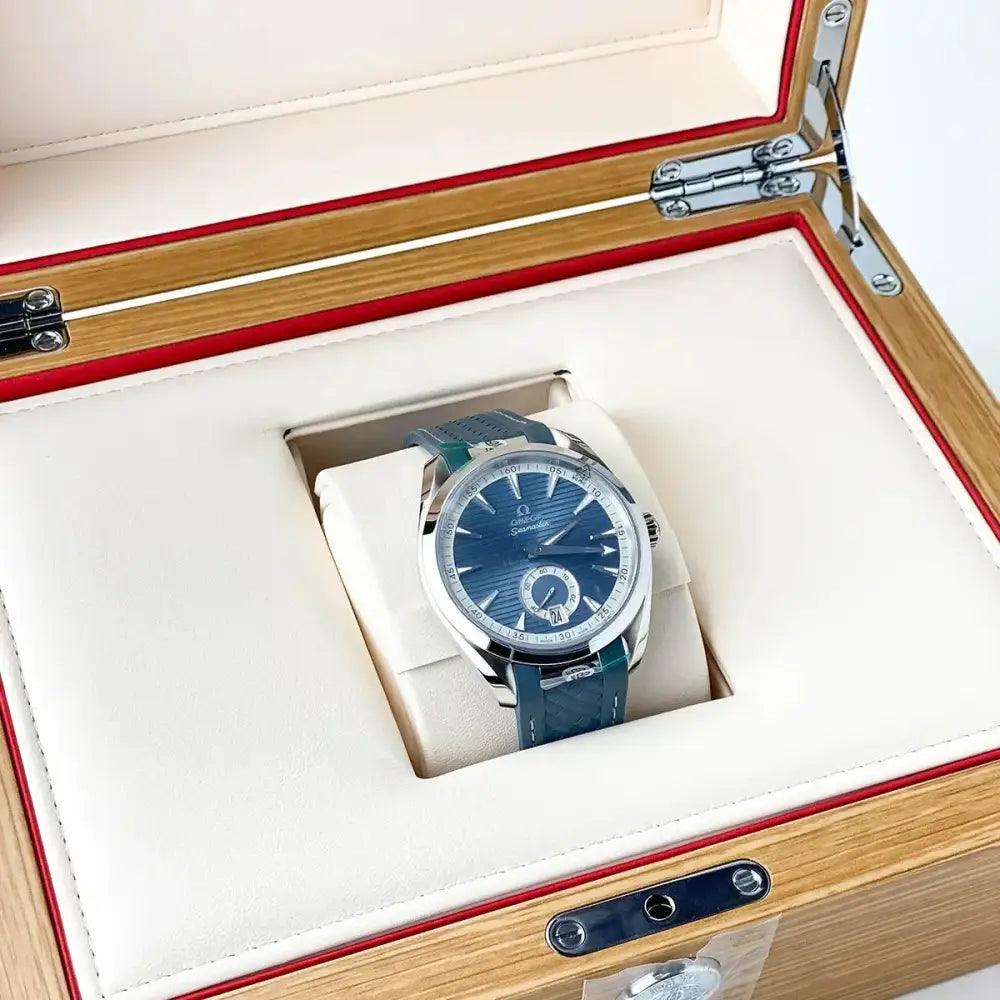 Seamaster Aqua Terra 150m Small Seconds 41 mm Blue Dial - Passeport Cases