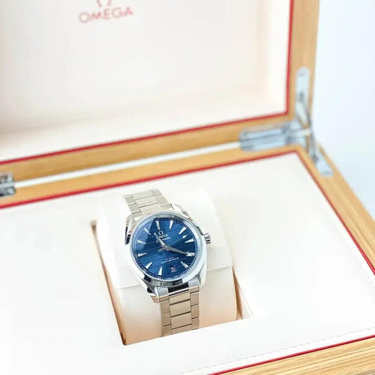 Seamaster Aqua Terra Master Chronometer Blue Dial 38mm - Passeport Cases