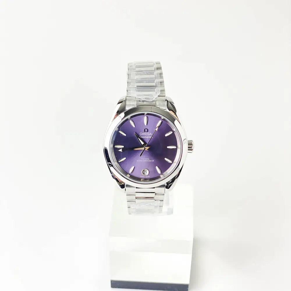 Seamaster Aqua Terra SHADES 34 mm Purple Dial - Passeport Cases