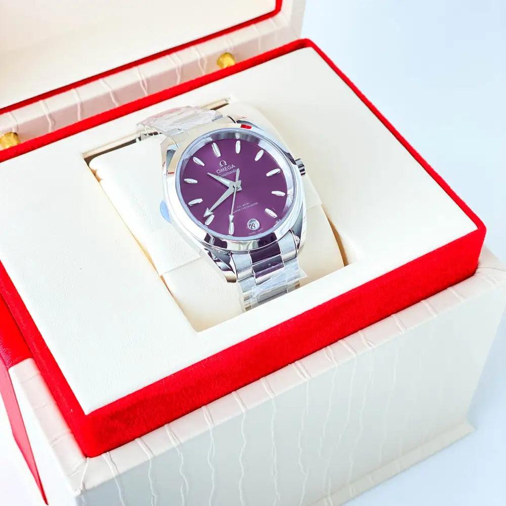 Seamaster Aqua Terra SHADES 34 mm Purple Dial - Passeport Cases