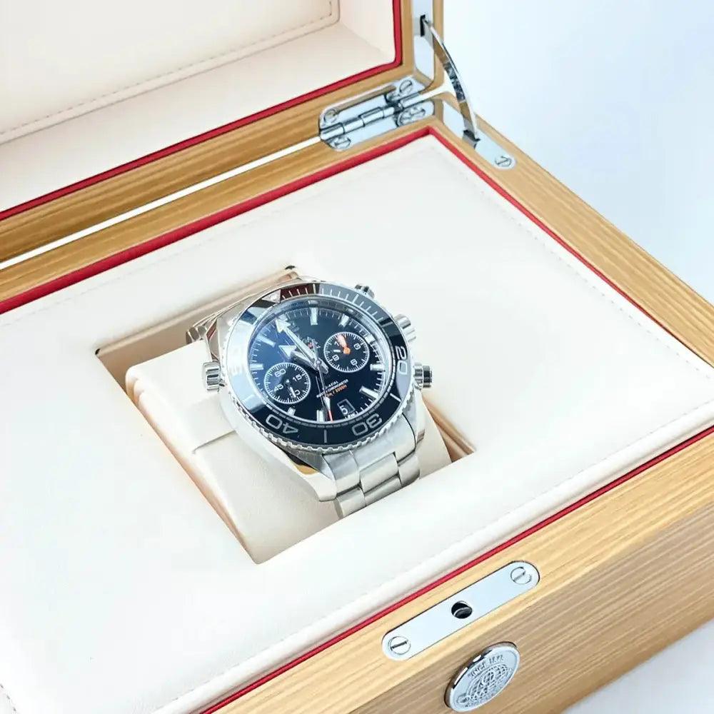 Seamaster Planet Ocean Chronograph 600M 45.5 MM Black - Passeport Cases