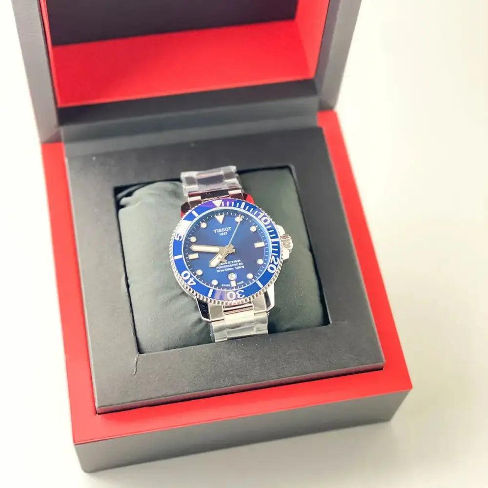 Seastar 1000 Powermatic 80 Automatic Blue Dial - Passeport Cases