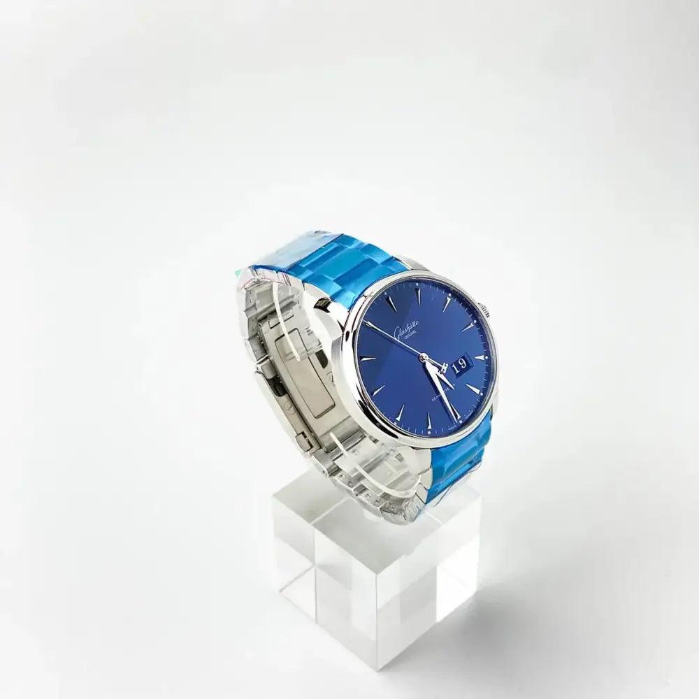 Senator Excellence Panorama Blue Dial 42mm - Passeport Cases