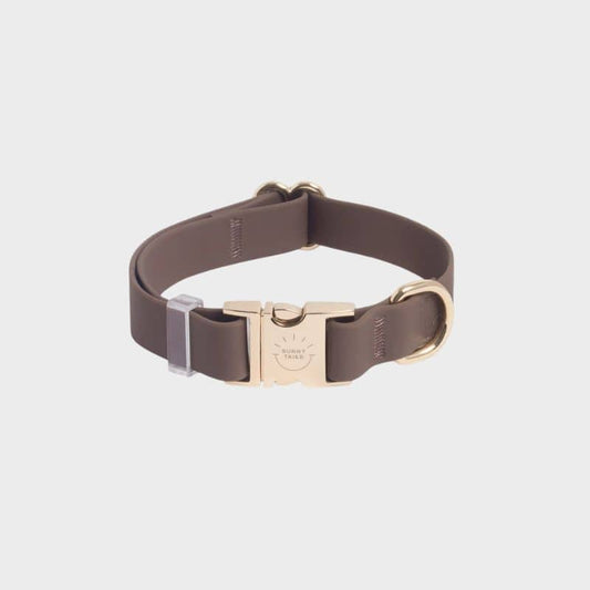 Vattentät hundhalsband - Espresso Brown