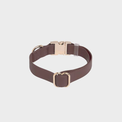 Vattentät hundhalsband - Espresso Brown