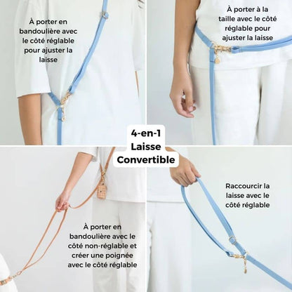 Multiposizioni 4 in 1 impermeabile per cani - Malibu Sky Blue di Sunny Tails Shop