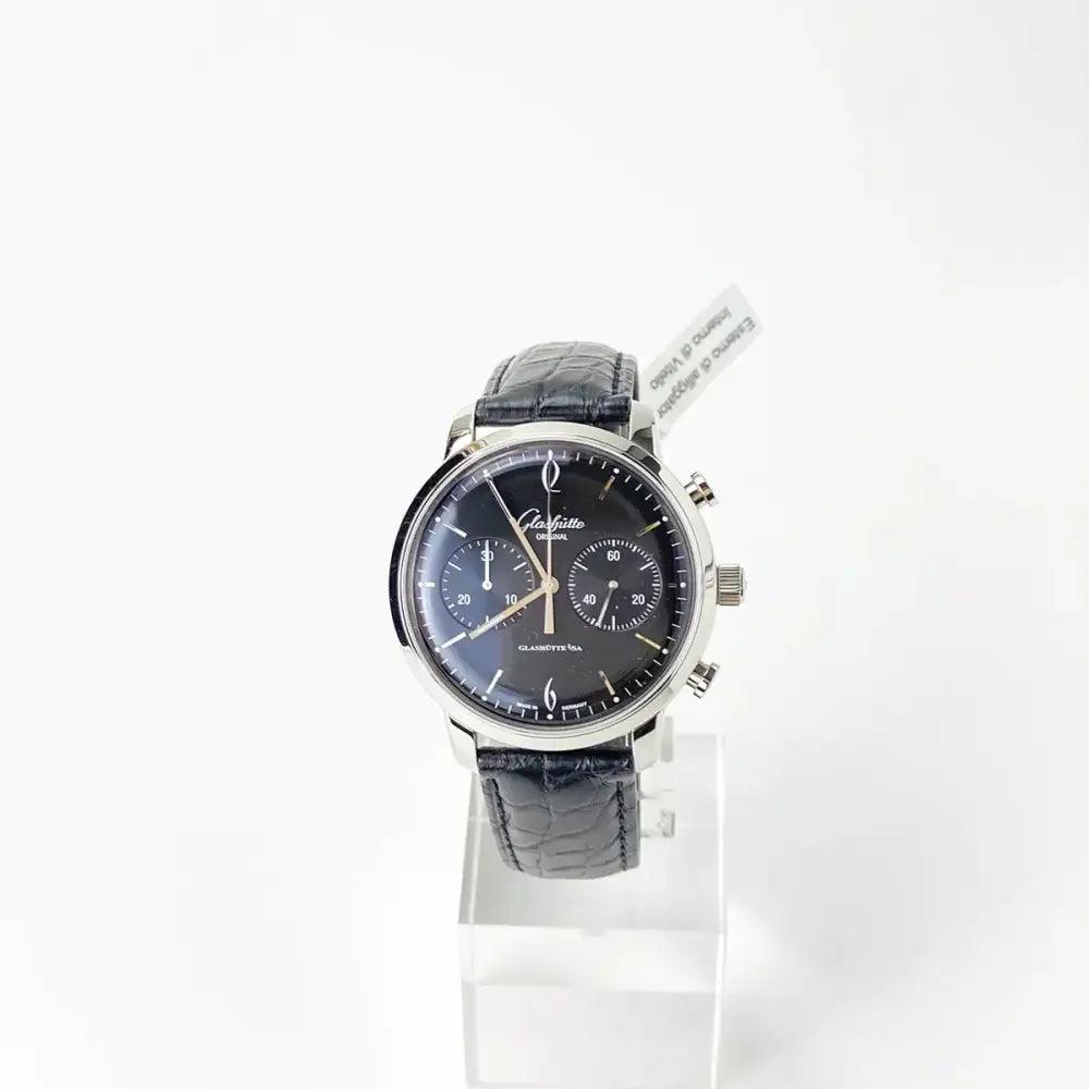 Sixties Chronograph Black Dial 42mm - Passeport Cases