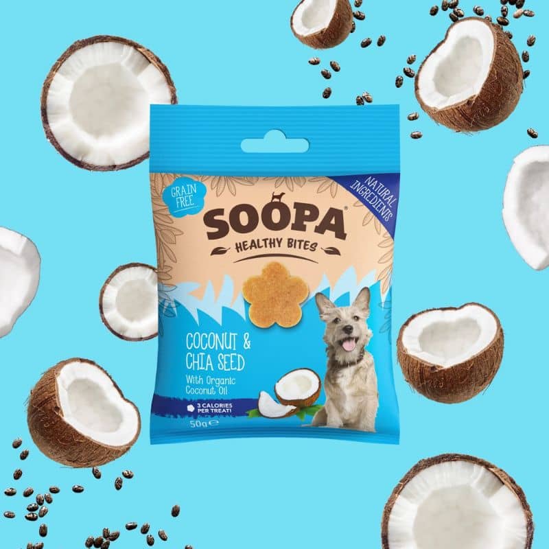 Tratti educativi per cani senza cereali - Coconut e Chia Soopa Seeds