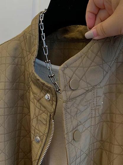 Veste Vintage Élégante en Coton et Polyester