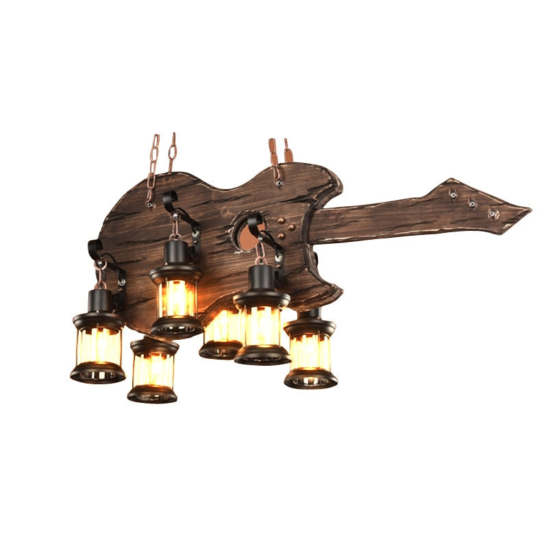 Suspension vintage industriel lampes