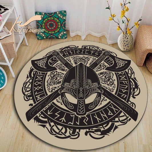 Tapis rond vintage