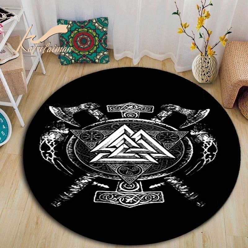 Tapis rond vintage