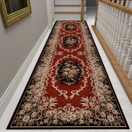 Tapis Rouge Et Noir Vintage