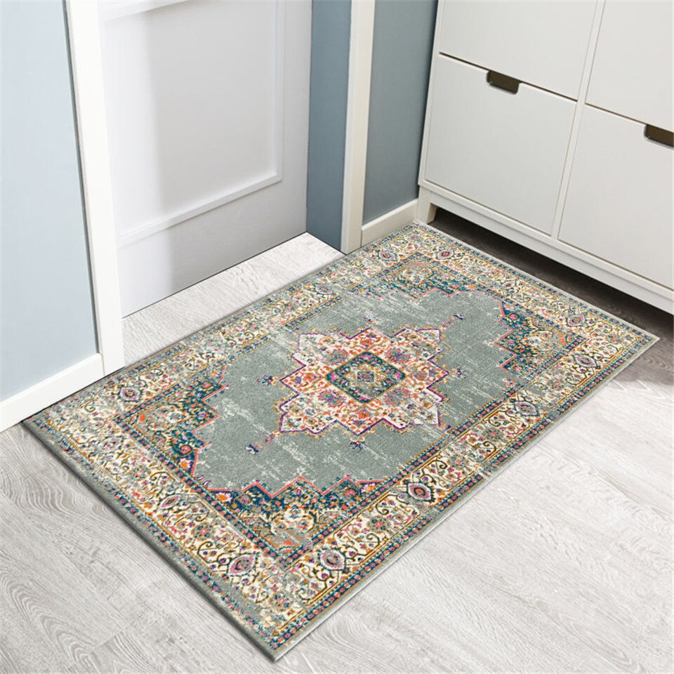 Tapis Salon Vintage Ethnique Marocain en Polyester