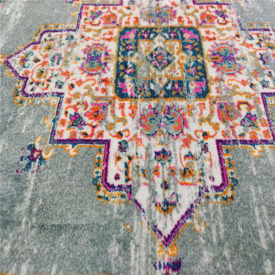 Tapis Salon Vintage Ethnique Marocain en Polyester