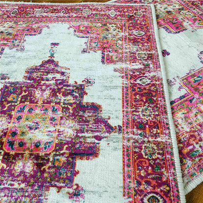 Tapis Salon Vintage Ethnique Marocain en Polyester