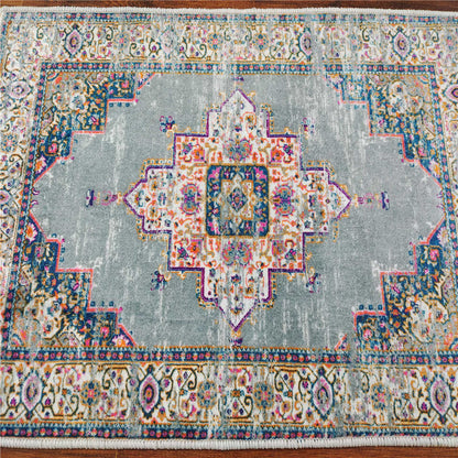 Tapis Salon Vintage Ethnique Marocain en Polyester