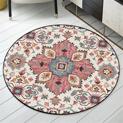 Tapis Vintage Élégant aux Motifs Géométriques