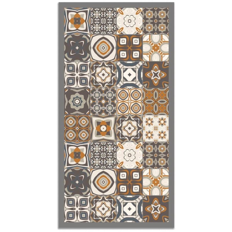 Tapis Vintage Carrreaux - Élégance Rétro pour Votre Intérieur