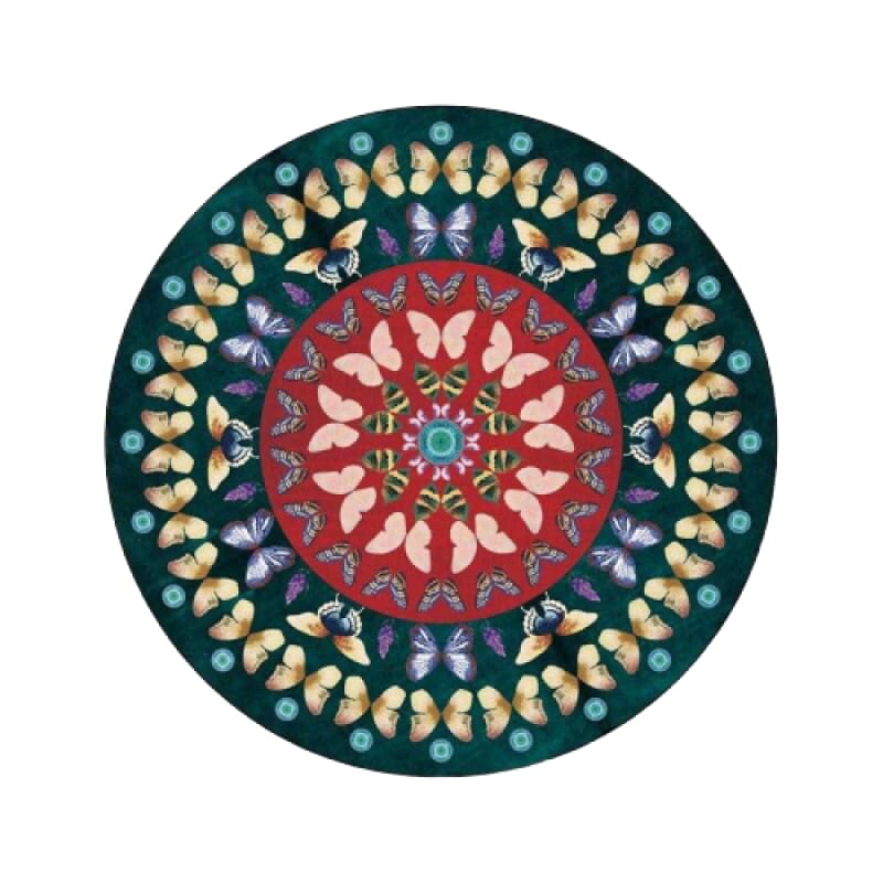 Tapis Vintage Déco Élégance Geometric & Papillon