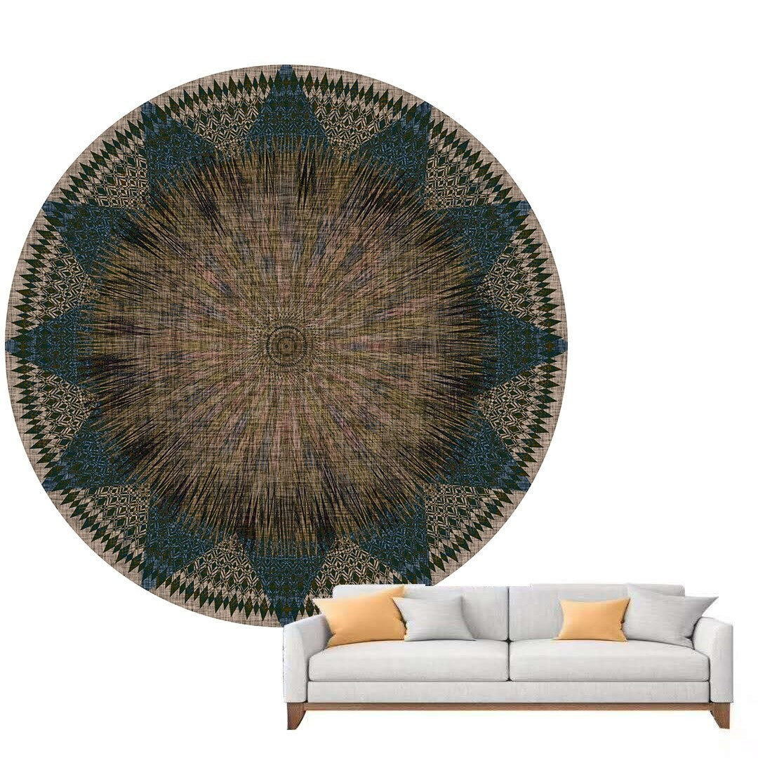 Tapis vintage rond