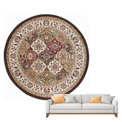 Tapis Vintage Rond Floral Chic