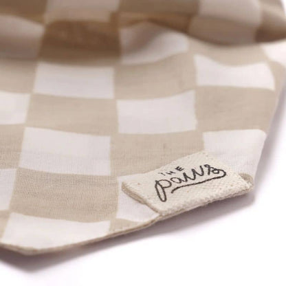 Bandana for dogs - Gray Checkmate "Checkers"