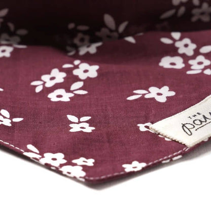 Bandana for dogs - Bordeaux flowers "Chatham"