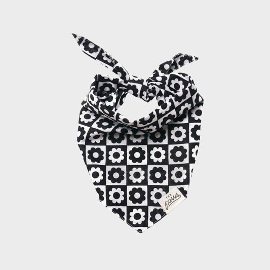 Bandana Chic Fleurs Sixties pour Chien - "Tux" de The Paws - Passeport Cases