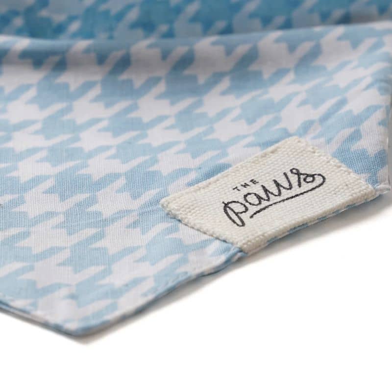 Bandana for dogs - Sky blue pied "Steele"